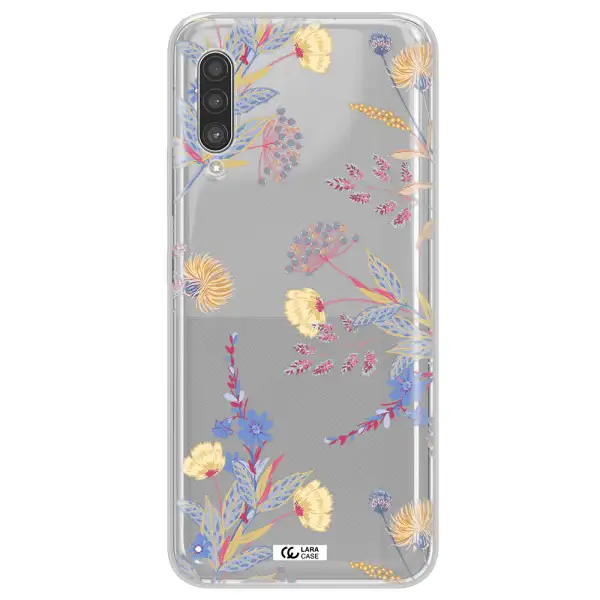 Pastel Fall Flowers Samsung A90 Clear TPU Case