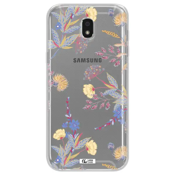 Pastel Fall Flowers Samsung J5 2017 Clear TPU Case