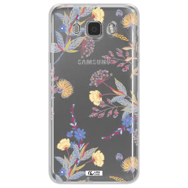 Pastel Fall Flowers Samsung J7 2016 Clear TPU Case