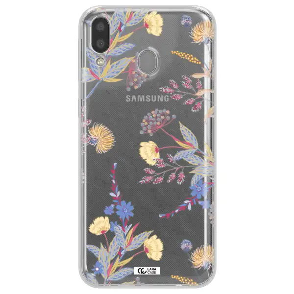 Pastel Fall Flowers Samsung M20 Clear TPU Case