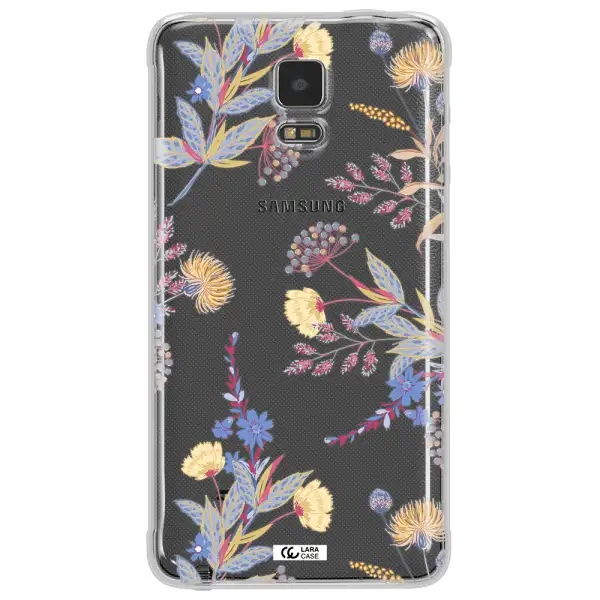Pastel Fall Flowers Samsung Note 4 Clear TPU Case