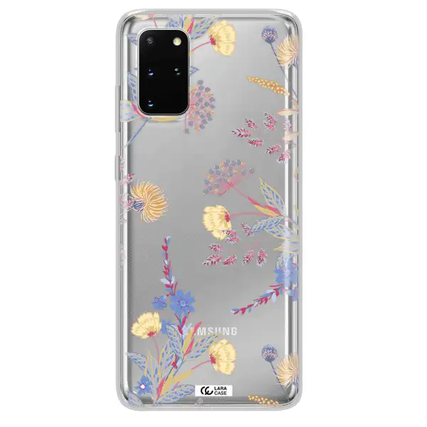 Pastel Fall Flowers Samsung S 20 Plus Clear TPU Case