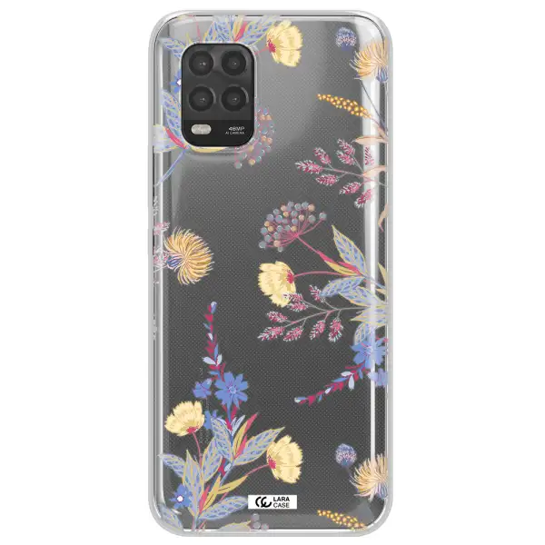 Pastel Fall Flowers Xiaomi Mi 10 Lite Clear TPU Case