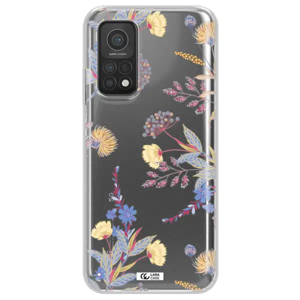Pastel Fall Flowers Xiaomi Mi 10T Clear TPU Case