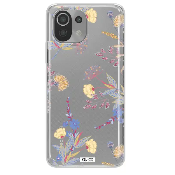 Pastel Fall Flowers Xiaomi Mi 11 Lite Clear TPU Case