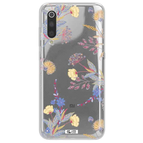 Pastel Fall Flowers Xiaomi Mi 9 Clear TPU Case