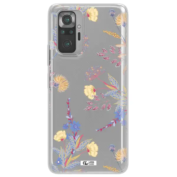 Pastel Fall Flowers Xiaomi Note 10 Pro Clear TPU Case