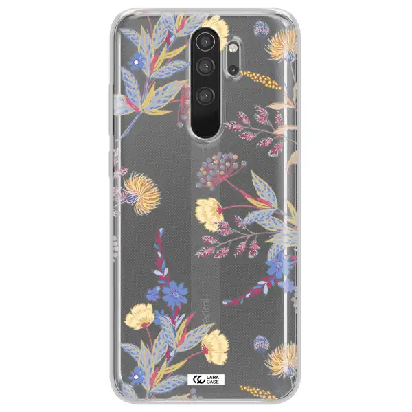 Pastel Fall Flowers Xiaomi Note 8 Pro Clear TPU Case