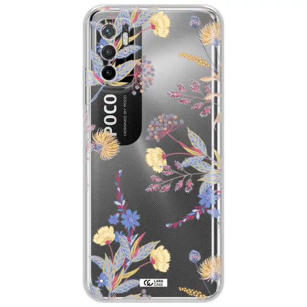 Pastel Fall Flowers Xiaomi Poco M4 Pro 5G Clear Tpu Case