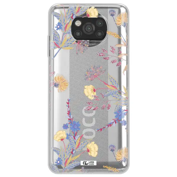 Pastel Fall Flowers Xiaomi Poco X3 Clear TPU Case
