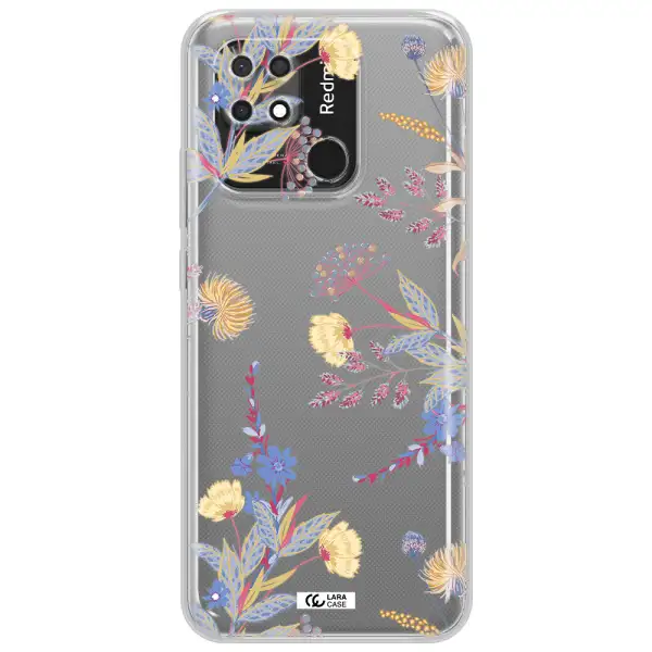 Pastel Fall Flowers Xiaomi Redmi 10C Clear TPU Case