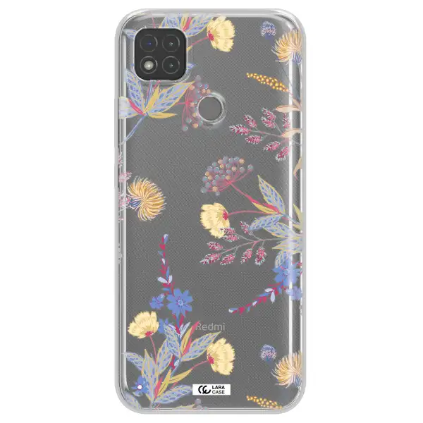 Pastel Fall Flowers Xiaomi Redmi 9C Clear TPU Case