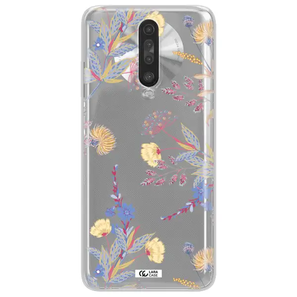 Pastel Fall Flowers Xiaomi Redmi K30 Clear TPU Case