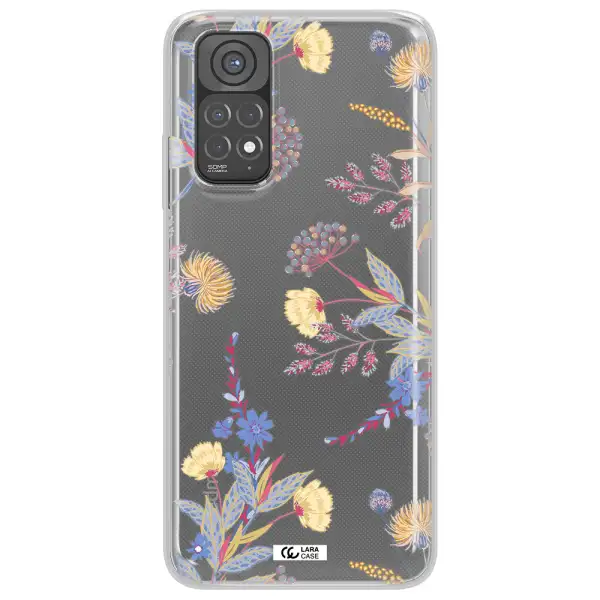 Pastel Fall Flowers Xiaomi Redmi Note 11 Clear TPU Case
