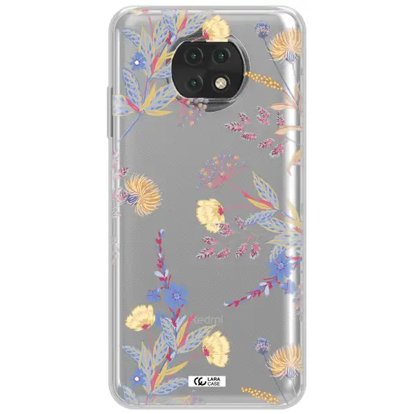 Pastel Fall Flowers Xiaomi Redmi Note 9T Clear Tpu Case