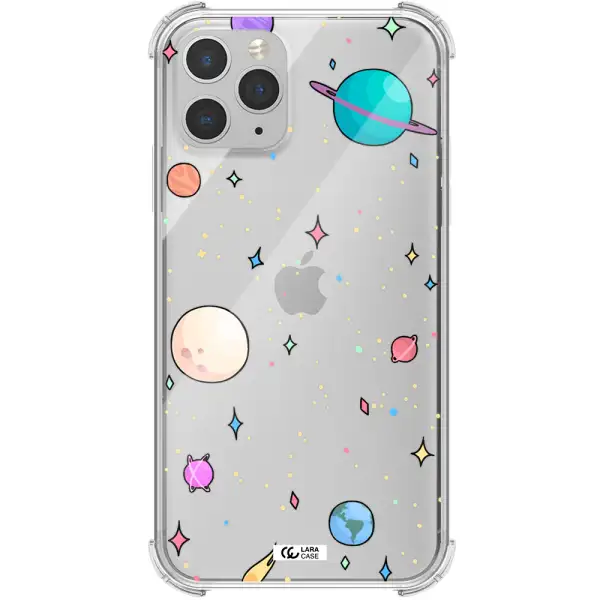 Solar System Print Apple iPhone 11 pro Clear PC Case