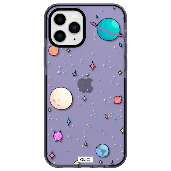 Solar System Print Apple iPhone 11 pro impact Lilac Case