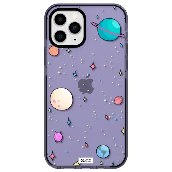 Solar System Print Apple iPhone 11 pro max impact Lilac Case