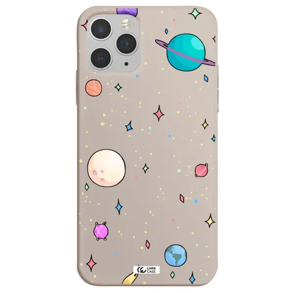 Solar System Print Apple iPhone 11 pro Silicone Stone Case