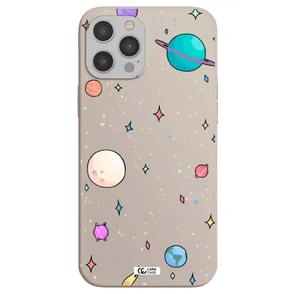 Solar System Print Apple iPhone 12 pro Silicone Stone Case