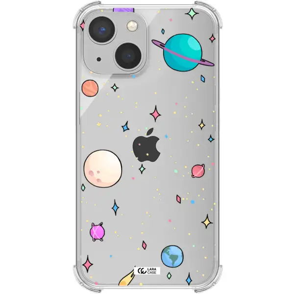 Solar System Print Apple iPhone 13 Clear PC Case