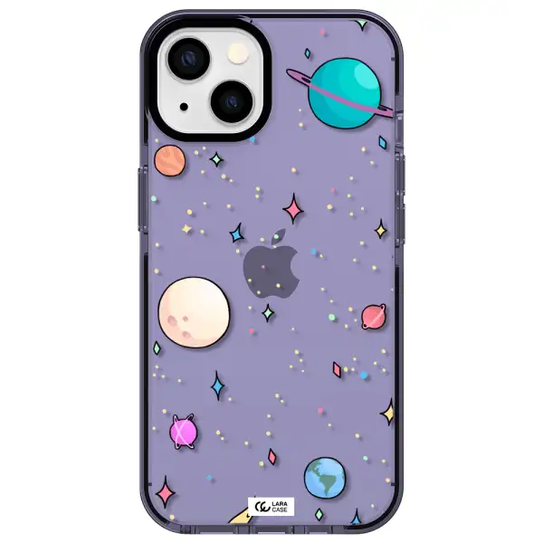Solar System Print Apple iPhone 13 impact Lilac Case