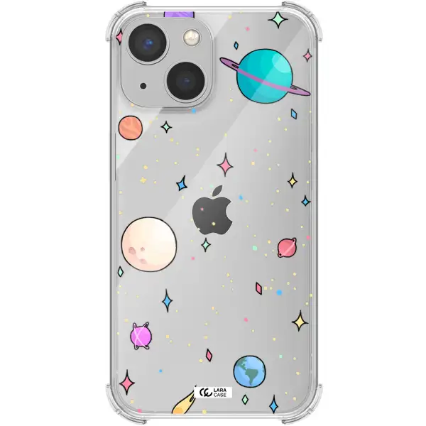 Solar System Print Apple iPhone 13 mini Clear PC Case