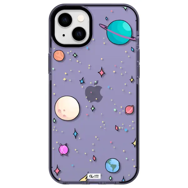 Solar System Print Apple iPhone 14 plus impact Lilac Case
