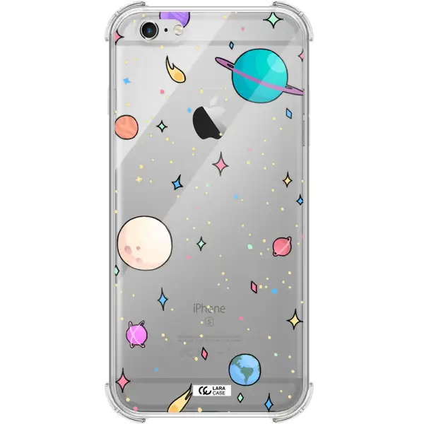 Solar System Print Apple iPhone 6 s plus Clear PC Case