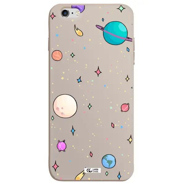 Solar System Print Apple iPhone 6 s plus Silicone Stone Case