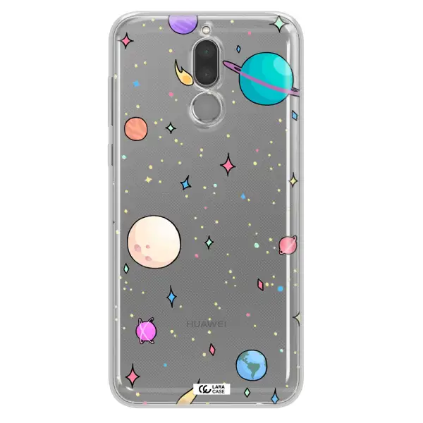 Solar System Print Huawei Mate 10 Lite Clear TPU Case