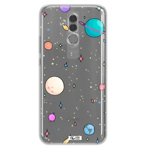 Solar System Print Huawei Mate 20 Lite Clear TPU Case