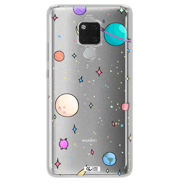 Solar System Print Huawei Mate 20X Clear TPU Case