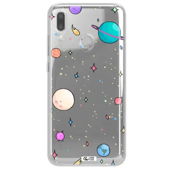 Solar System Print Huawei P Smart 2019 Clear TPU Case