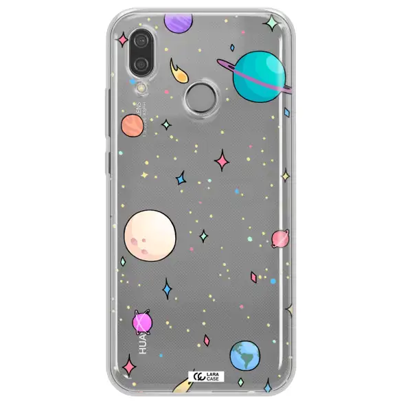 Solar System Print Huawei P20 Lite Clear TPU Case