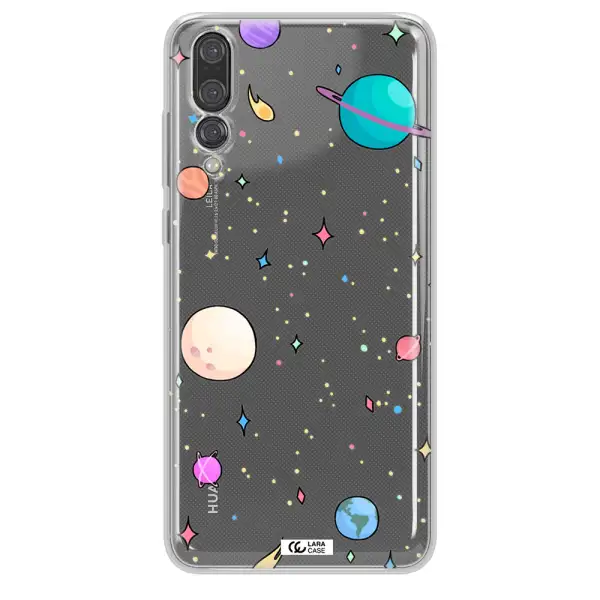 Solar System Print Huawei P20 Pro Clear TPU Case