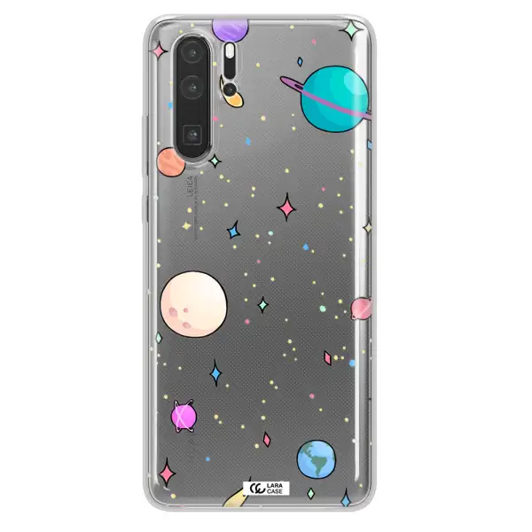 Solar System Print Huawei P30 Pro Clear TPU Case
