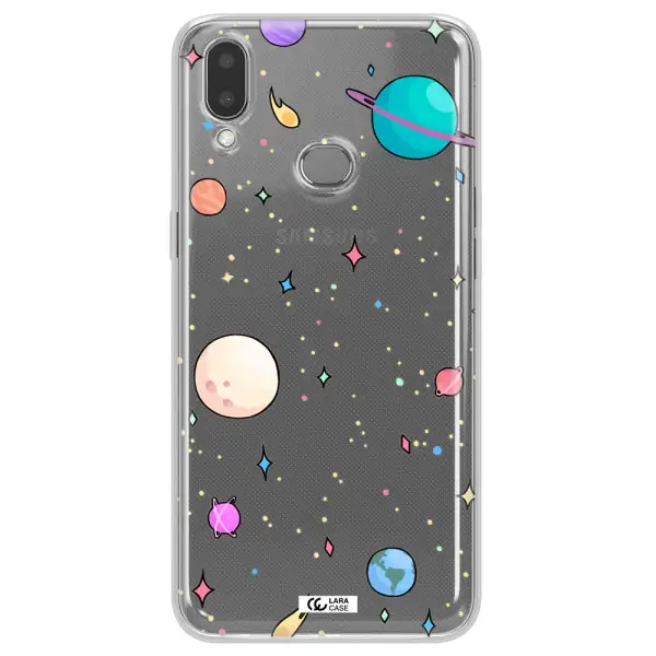 Solar System Print Samsung A10S Clear TPU Case