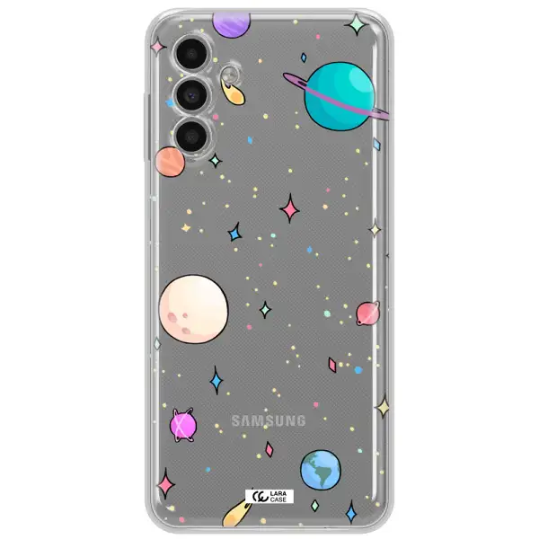 Solar System Print Samsung A13 5G Clear Tpu Case