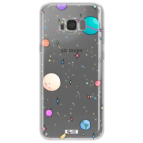 Solar System Print Samsung S8 Clear TPU Case