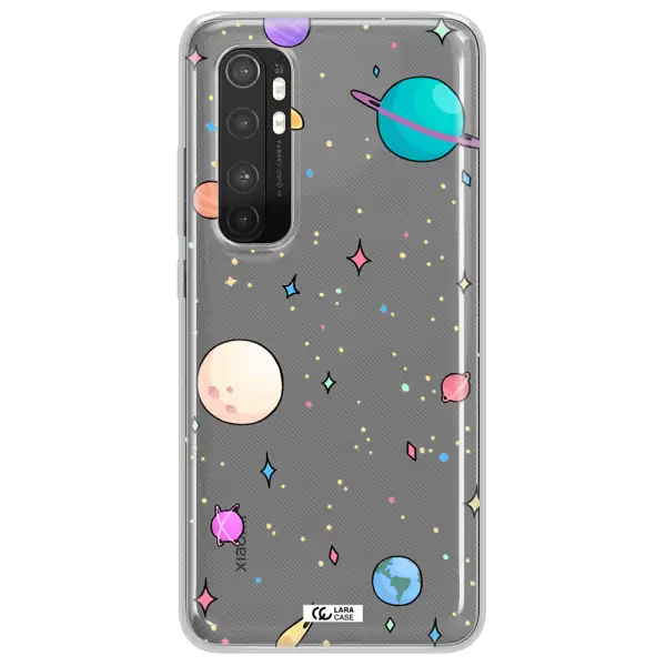 Solar System Print Xiaomi Mi Note 10 Lite Clear TPU Case