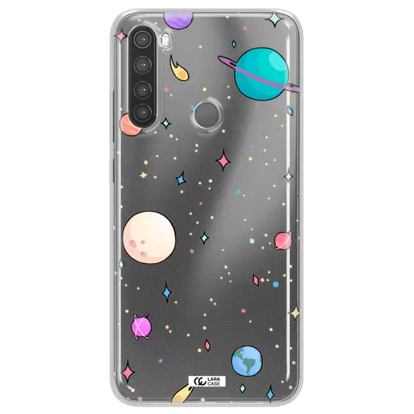 Solar System Print Xiaomi Note 8 Clear TPU Case