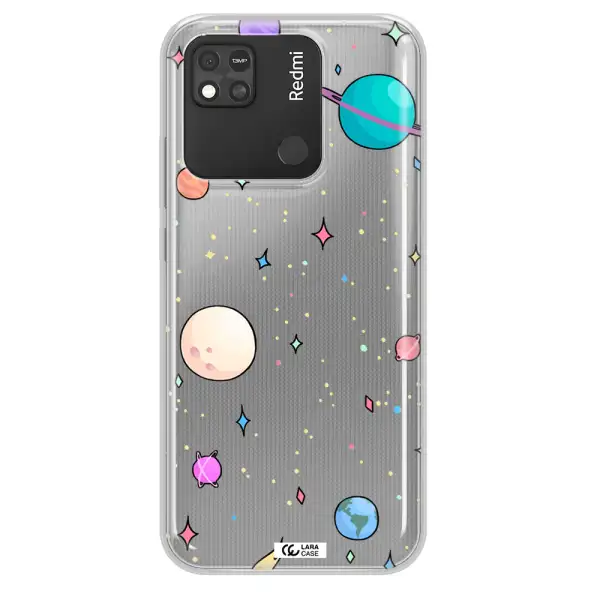 Solar System Print Xiaomi Redmi 10A Clear TPU Case