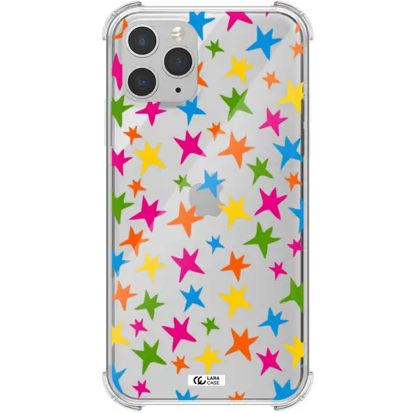 Colorful Stars Apple iPhone 11 pro Clear PC Case