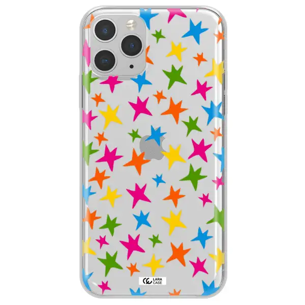 Colorful Stars Apple iPhone 11 pro max Clear TPU Case