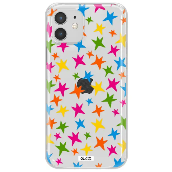 Colorful Stars Apple iPhone 12 Clear TPU Case
