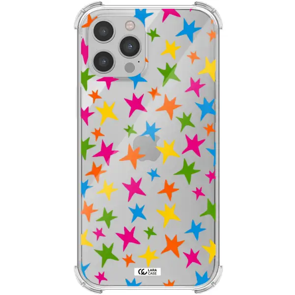 Colorful Stars Apple iPhone 12 pro max Clear PC Case