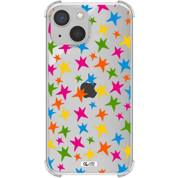 Colorful Stars Apple iPhone 13 Clear PC Case