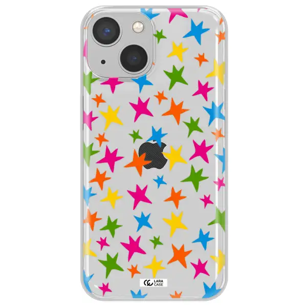 Colorful Stars Apple iPhone 13 mini Clear TPU Case