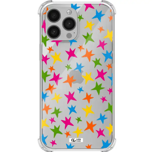 Colorful Stars Apple iPhone 13 Pro Max Clear PC Case